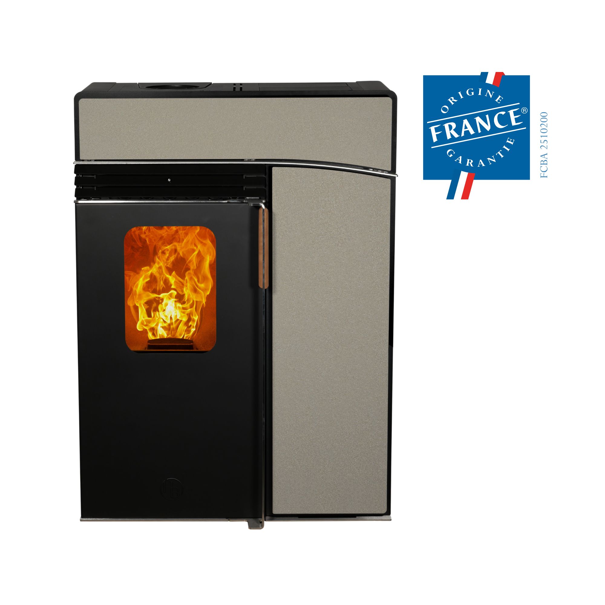 poêle à granulés plat, étanche, fabriqué en France, HOBEN H6 Horizon