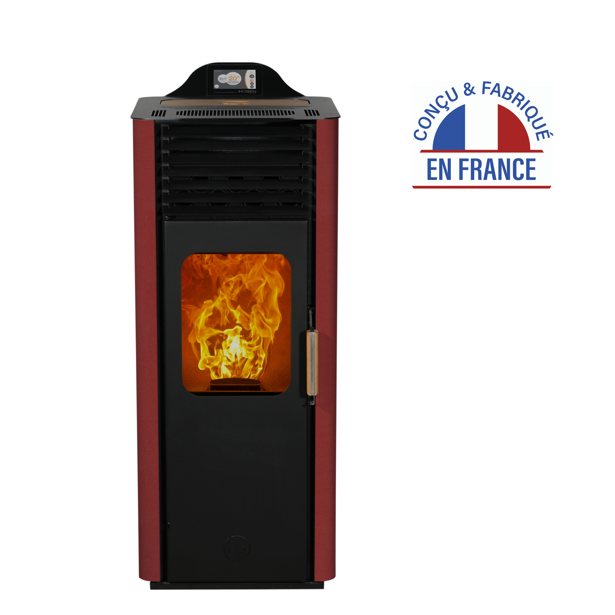 poêle à granulés étanche HOBEN fabriqué en France, H5 Classic